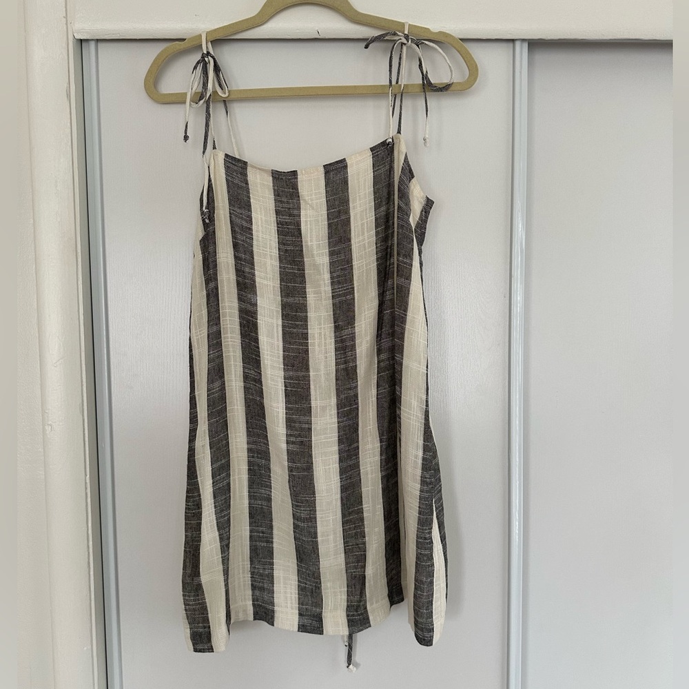 Skylar + Madison Linen Stripe Dress size M